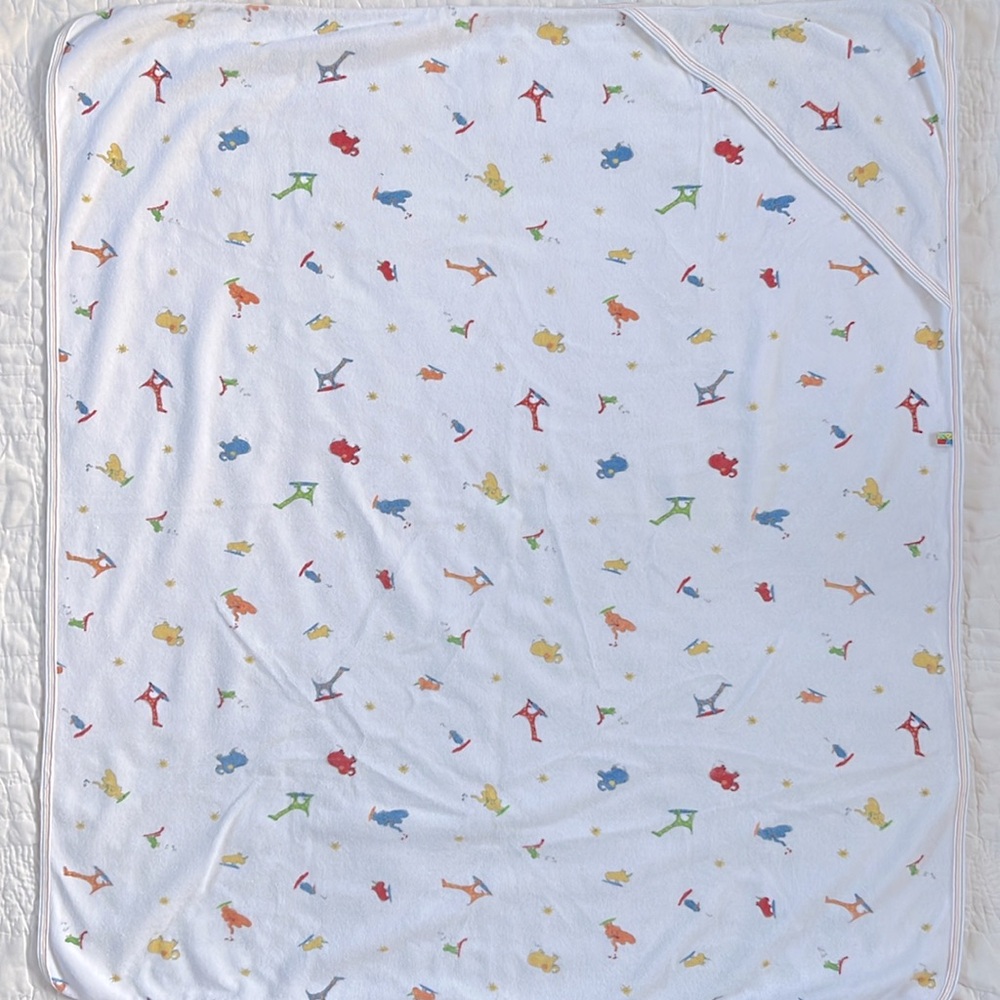 Vtg 2000 Y2K Carter’s John Lennon Yoko Ono Hooded Baby Towel Real Love Parade